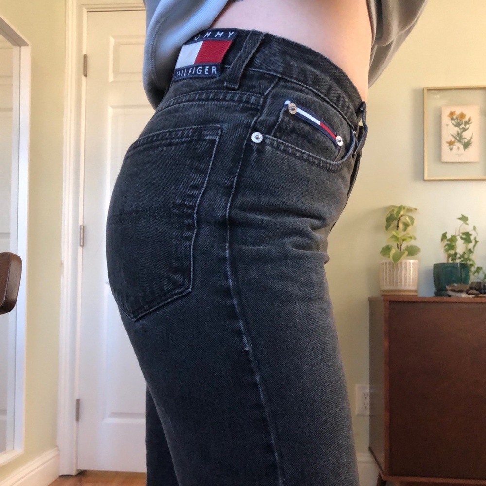 Tommy Hilfiger vintage black faded jeans